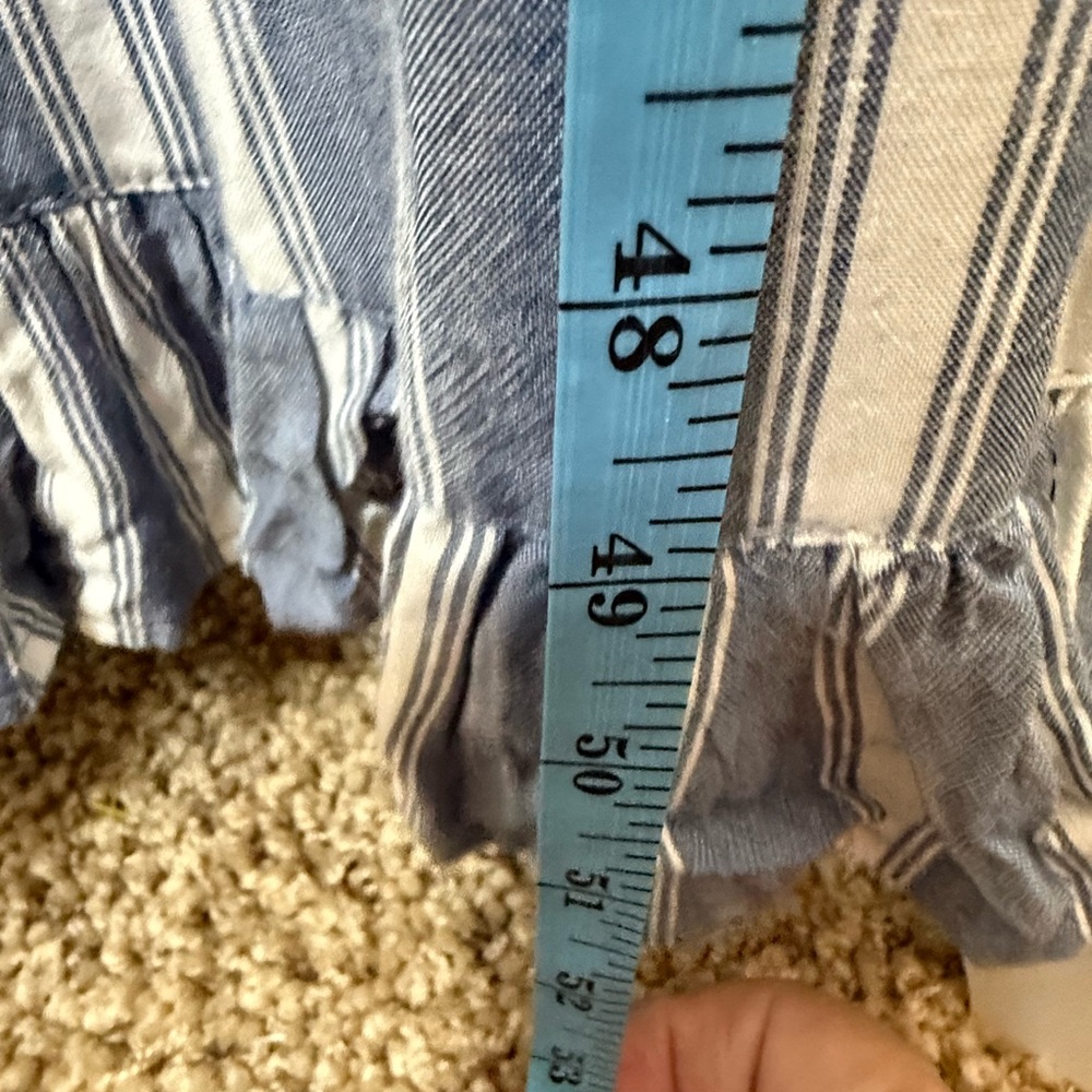 Angie blue and white striped maxi dress. Size small‎ - Picture 5 of 7